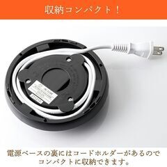 ★大人気★ 1L 電気ケトル ワンタッチ操作 コード収納 白 他カラー有の画像
