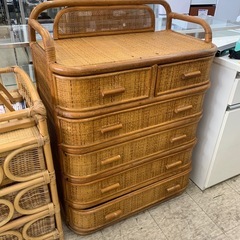 【ジモティー割引で最大15％OFF⭐️】 ラタン　チェスト