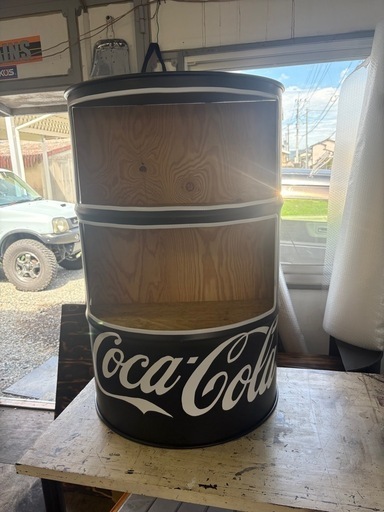 ドラム缶　棚　ラック　コカコーラ
