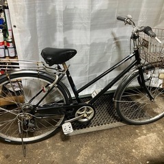 【26インチ　シティサイクル　外装6段変速　電球ダイナモライト】...
