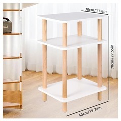 【商談中】サイドテーブル　ラック　シェルフ　棚　40x30x70cmの画像