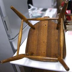 キツツキマーク ウィンザーチェア 木製 幅48×奥50×高さ91×座面高41cm 椅子 イス ダイニングチェア 飛騨産業 札幌市 厚別店の画像