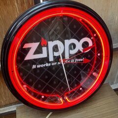 ZIPPO ネオン管 レトロ 壁掛け時計 店舗ディスプレイ 商業...
