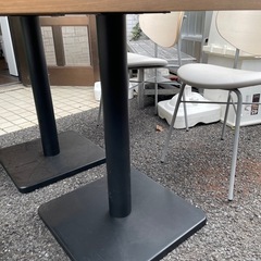 カフェ、飲食店等におすすめ　イス、テーブル6点セット　※直接引取限定の画像