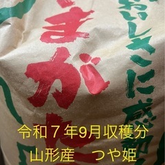 山形県産　つや姫　農家直送　　来期令和
7年9月収穫分　ご予約受付