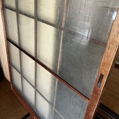 古民家　建具　ガラス　　格子の画像