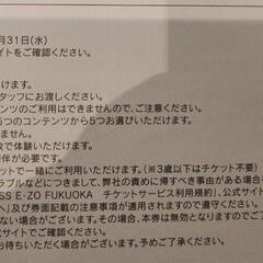 EZO FUKUOKA サンリオ Dreaming  park＋30%off優待券 の画像