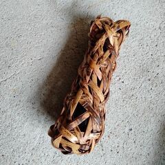 【6月末処分予定】茶道具　花器　一輪挿し　壁かけ　竹編