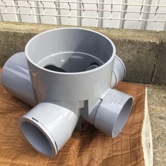 未使用 塩ビ製小口径公共マス アロン MG 90WY 100×150P-200   配管 下水 塩ビ管　 の画像