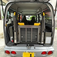 三菱ミニキャブ　福祉車両　電動車椅子リフト　車検付きの画像