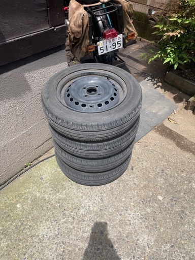 NBOX純正ホイール　タイヤ　ホイールキャップおまけ