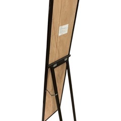 焦茶のスタンドミラー 縦長デザイン　高さ約150cm 幅約33cm 全身鏡 スタンドミラー ミラー 鏡 壁掛けの画像