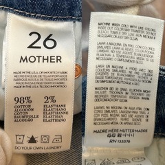 未使用MOTHERマザーTHELOOKERレディースジーンズデニムパンツボトムス青色系ライトブルーの画像