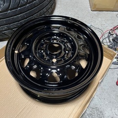 13インチ 鉄ホイール ブラック pcd100×4 4.5j 