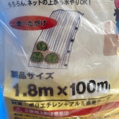 100m　防虫ネット　虫よけ　防除　銀糸入りの画像
