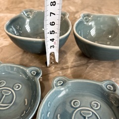 くまちゃん 小皿 食器4点セットの画像