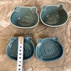 くまちゃん 小皿 食器4点セットの画像