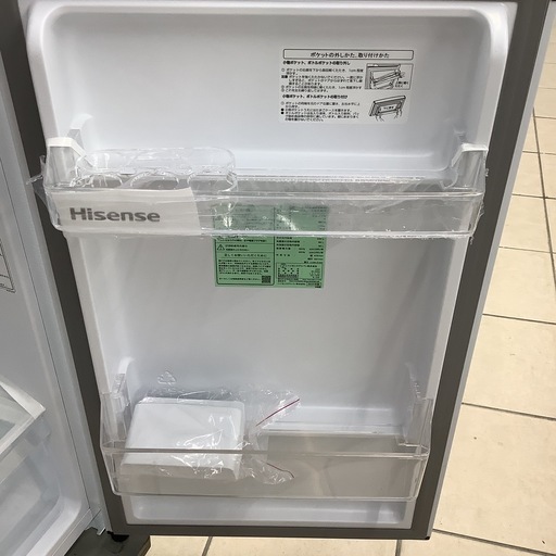 【美品】Hisense  ハイセンス　冷蔵庫　HR-B12E3W  2024年製 124L