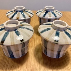 十草模様　蒸し椀　4個セット
