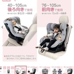 最終値下げ！新生児も使えるチャイルドシートの画像