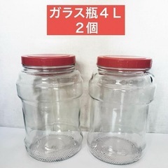 保存容器 果実酒瓶　4L ガラス容器 保存瓶 梅酒 瓶　２個