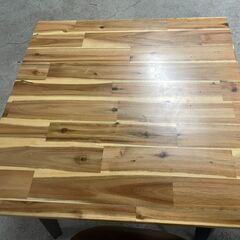 値下げ【良品】食卓テーブル 椅子×2 ダイニングセット ブラウン系 人気 お洒落 早い者勝ち 引取歓迎 配送OKの画像
