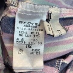 anyFAM スカッツ　150cm 小さめの画像