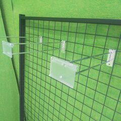 ネット用２段フック １００本セット 値札ホルダー付き 28cm/...