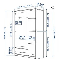 IKEA ワードローブ クローゼット　ブリムネス の画像