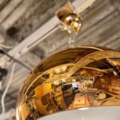 【武蔵小山店】Kartell カルテル SMALL FL/Y スモールフライ カッパー ペンダントライト 吊り下げ照明 天井照明 メタリック 照明器具 デザイナーズ照明 フェルーチョラヴィアーニ イタリア製 モダン照明 高級照明 インテリアライト おしゃれ照明 ラグジュアリーライト カフェ風照明 店舗照明 吊りライトの画像