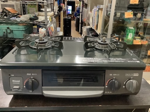リンナイ　プロパンガスコンロ　KG34NBKL リサイクルショップ宮崎屋　佐土原店　25.6.6F