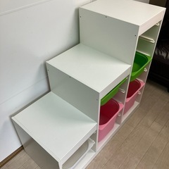 イケア トロファスト 収納 おもちゃ箱 階段状 IKEA TROFASTの画像