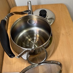 ベストコ ND-9443 ケトル ステンレス 広口 5.0L 茶こし付
の画像