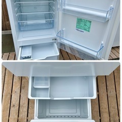 【極美品 手洗クリーニング済】2022年 2ドア冷凍冷蔵庫 135ℓ Hisense HR-D13E2W【PayPayお支払い出来ます】の画像
