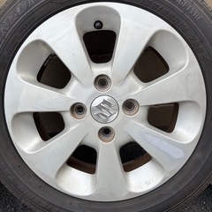スズキ 純正 14インチ 155/65R14 タイヤ ホイール ワゴンRの画像