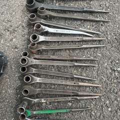 建設用 ラチェットメガネ レンチ15本セット（ポイント付き）中古...