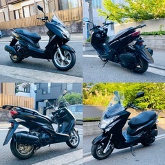 マジェスティ155S フォーク歪みありのためお安く出品いたします^_^バッテリー新品交換ずみ♪タイムSALE中の画像