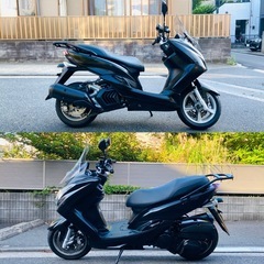 マジェスティ155S フォーク歪みありのためお安く出品いたします^_^バッテリー新品交換ずみ♪タイムSALE中の画像