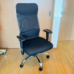 【良品】オフィス 腰楽 チェア メッシュ ハイバック