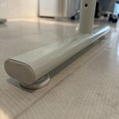 【8,500円→0円】ニトリ ワークデスク 白（天板＋脚）横100cm×奥行き59cm×高さ調節可！在宅・オフィスに◎の画像