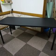 木製 簡易 ブラック デスク ワイド W150㎝ D60㎝ H7...