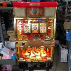 パチスロ実機 希少 デルソル2 コイン不用機 スロット機・設定キ...