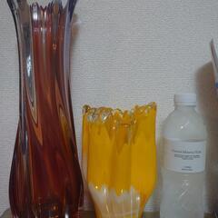 ガラス花瓶2点セット
