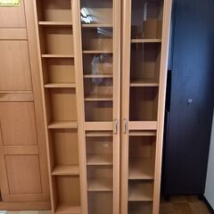【ジャングルジャングル深井店】【FU2374】★スライド式 本棚 ナチュラル  家具 収納家具 堺市 和泉市 河内長野市 富田林市 松原市 狭山市 深井 【FU2374】の画像