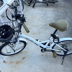 折りたたみ自転車　ヘルメット付き