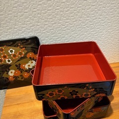 梅の花　重箱　3段の画像