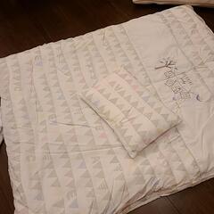 【新品未使用】ミニサイズ ベビーベッド 掛け布団➕枕セット