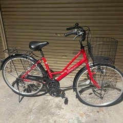 名古屋市内お届け無料26インチ6段変速シティサイクルママチャリ自転車