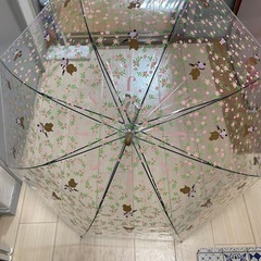 「がっこうのくま」ビニール傘 60cm