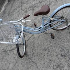 20インチ　自転車　子供　水色
